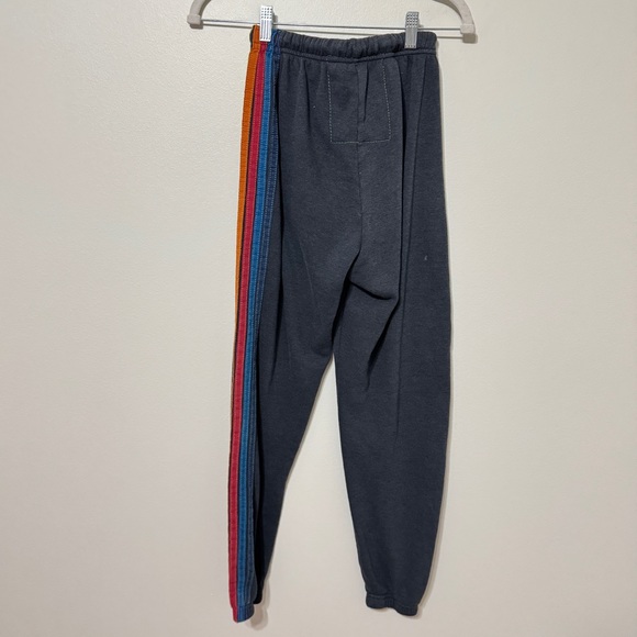 Aviator Nation 5 Stripe Jogger Size Small Gray Women’s Sweatpant - Picture 8 of 9